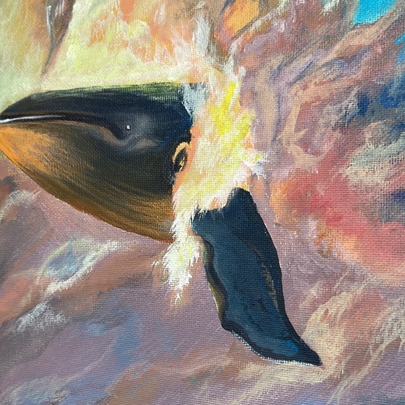 Surrealist painting "Breath of a dream" by Hanа - Picture 3 of 11